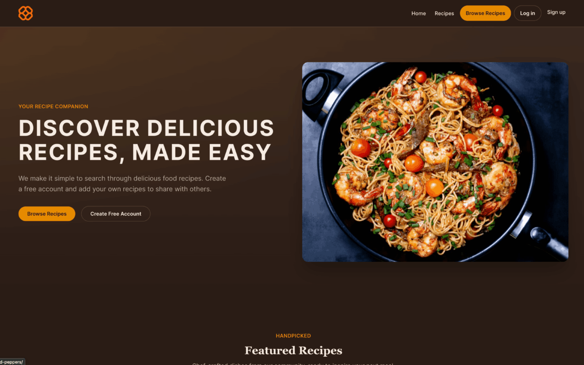 Recipes Listing